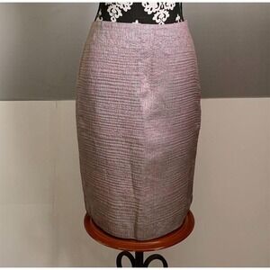 VTG. Dana Buchman Women's‎ Metallic Pencil Skirt Size 4 Knee Length Formal